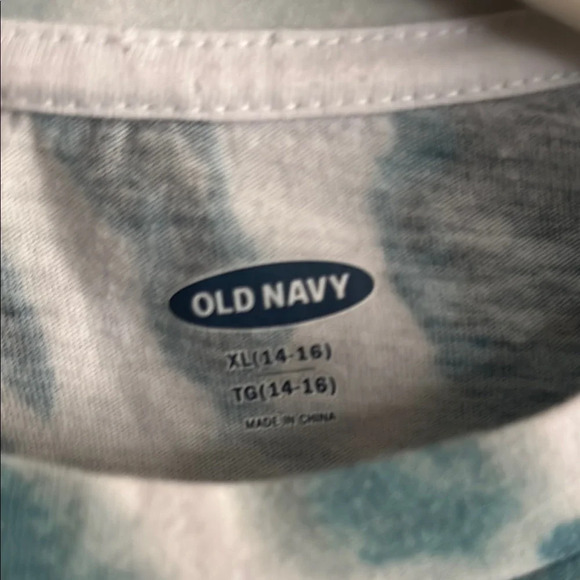 Stranger Things Blue and White Tie-Dye Long Sleeve Tee - Picture 2 of 2